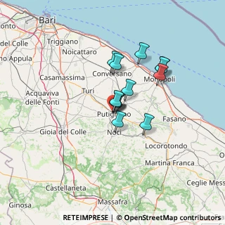 Mappa Via Luigi Sabato, 70017 Putignano BA, Italia (10.2375)