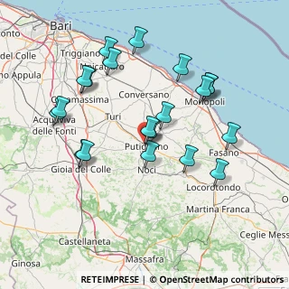 Mappa Via Luigi Sabato, 70017 Putignano BA, Italia (16.443)