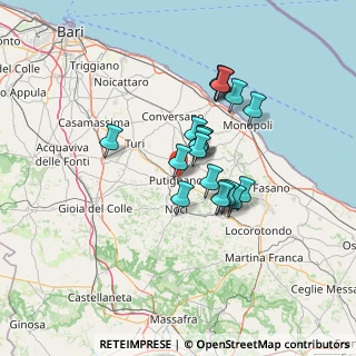 Mappa SP 237 putignano, 70017 Putignano BA (11.235)
