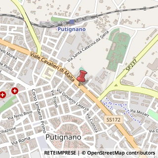Mappa Via Cavalieri di Malta, 41, 70017 Putignano, Bari (Puglia)