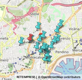 Mappa 80100 Napoli NA, Italia (0.7365)