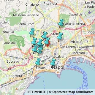 Mappa Via Battistello Caracciolo, 80129 Napoli NA, Italia (1.38917)