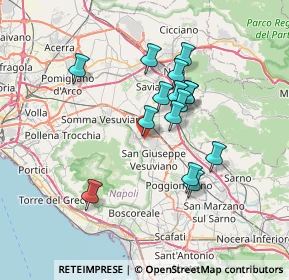 Mappa Via G. Ribera, 80044 Ottaviano NA, Italia (6.32533)