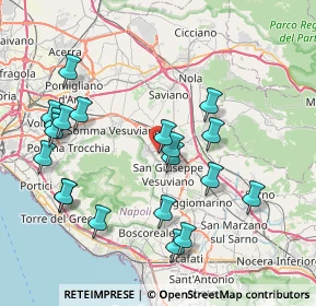 Mappa Via G. Ribera, 80044 Ottaviano NA, Italia (9.031)
