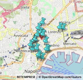 Mappa Via Raimondo de Sangro di Sansevero, 80134 Napoli NA, Italia (0.618)