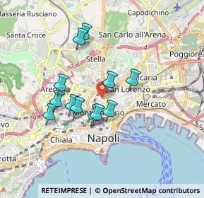Mappa 80135 Napoli NA, Italia (1.56667)