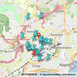 Mappa Via tino da, 80128 Napoli NA, Italia (0.868)