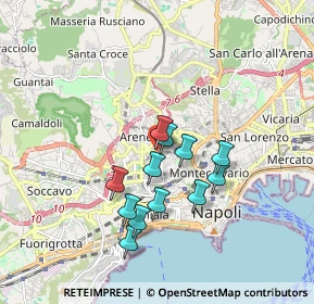 Mappa Via Raffaele Tarantino, 80128 Napoli NA, Italia (1.55583)