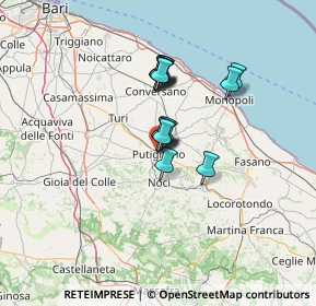 Mappa Piazza XX Settembre, 70017 Putignano BA, Italia (9.57429)