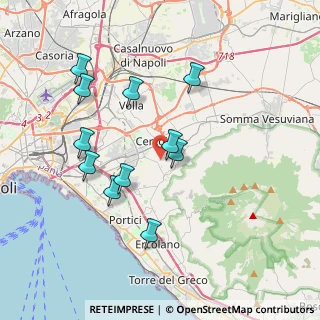 Mappa Via L. Giordano, 80040 San Sebastiano Al Vesuvio NA, Italia (3.89727)