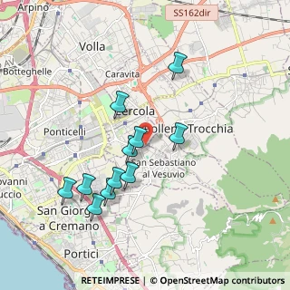 Mappa Via L. Giordano, 80040 San Sebastiano Al Vesuvio NA, Italia (1.88545)
