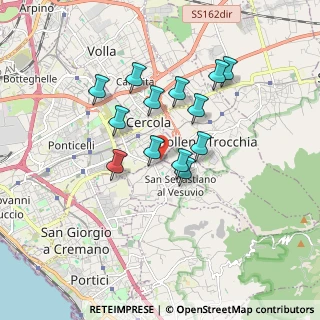 Mappa Via L. Giordano, 80040 San Sebastiano Al Vesuvio NA, Italia (1.55077)