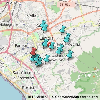 Mappa Via L. Giordano, 80040 San Sebastiano Al Vesuvio NA, Italia (1.5325)