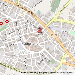 Mappa Via Estramurale a Levante, 133, 70017 Putignano, Bari (Puglia)
