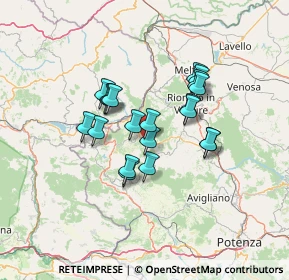 Mappa Via Dante Alighieri, 85020 Ruvo del Monte PZ, Italia (11.011)