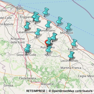 Mappa Via Carlo Rosselli, 70017 Putignano BA, Italia (15.35)