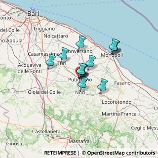 Mappa Via Carlo Rosselli, 70017 Putignano BA, Italia (9.28308)