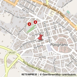 Mappa Via Antonio Karusio, 28, 70017 Putignano, Bari (Puglia)