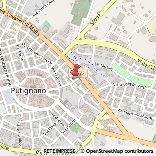 Mappa Via Manfredi, 7, 70017 Putignano BA, Italia, 70017 Putignano, Bari (Puglia)