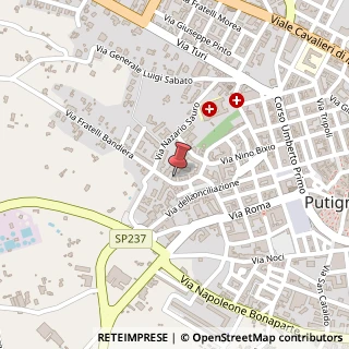 Mappa Via Fratelli Bandiera, 16, 70017 Putignano, Bari (Puglia)