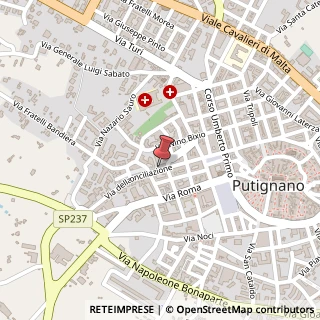 Mappa Via della Conciliazione, 56, 70017 Putignano, Bari (Puglia)
