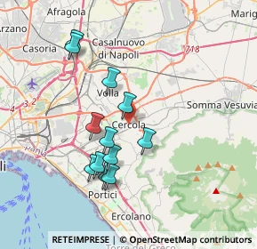 Mappa Via della Libertà, 80040 Cercola NA, Italia (3.59917)