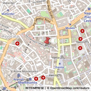 Mappa Via Francesco Saverio Correra, 50/57, 80135 Napoli, Napoli (Campania)