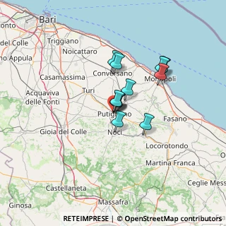 Mappa Via Cappuccini, 70017 Putignano BA, Italia (9.52727)
