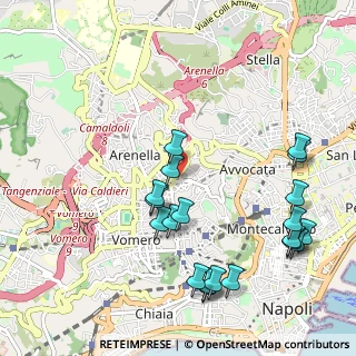 Mappa Via Guido Menzinger, 80128 Napoli NA, Italia (1.2845)