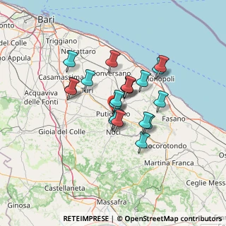 Mappa Via Margherita di Savoia, 70017 Putignano BA, Italia (10.675)