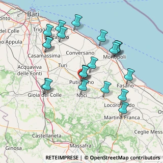 Mappa Via Margherita di Savoia, 70017 Putignano BA, Italia (16.5575)