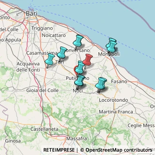 Mappa Via Margherita di Savoia, 70017 Putignano BA, Italia (11.05)