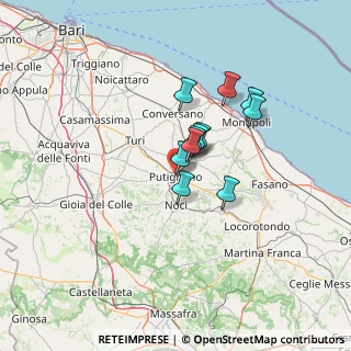 Mappa Via Margherita di Savoia, 70017 Putignano BA, Italia (9.52273)