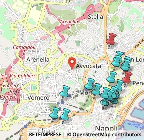 Mappa Via Vincenzo Romaniello, 80129 Napoli NA, Italia (1.3635)