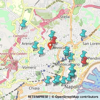 Mappa Via Vincenzo Romaniello, 80129 Napoli NA, Italia (1.296)