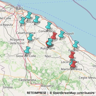 Mappa Via Castellana, 70017 Putignano BA, Italia (16.08357)