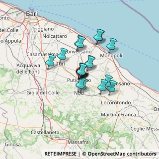 Mappa Via Castellana, 70017 Putignano BA, Italia (8.6425)