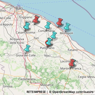 Mappa Via Castellana, 70017 Putignano BA, Italia (15.83929)