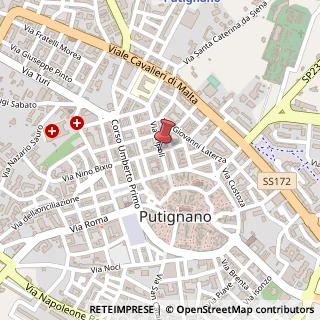 Mappa Via cavour 54, 70017 Putignano, Bari (Puglia)
