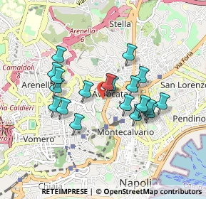 Mappa Piazza Cesarea, 80136 Napoli NA, Italia (0.808)