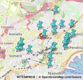 Mappa Piazza Cesarea, 80136 Napoli NA, Italia (1.074)