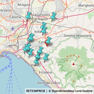 Mappa Via Valente, 80040 Cercola NA, Italia (3.61857)