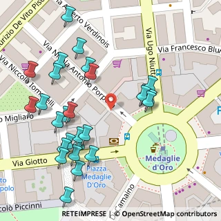 Mappa Piazza delle Medaglie D'Oro, 80125 Napoli NA, Italia (0.07778)