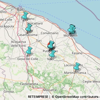 Mappa Via XXIV Maggio, 70017 Putignano BA, Italia (15.13)