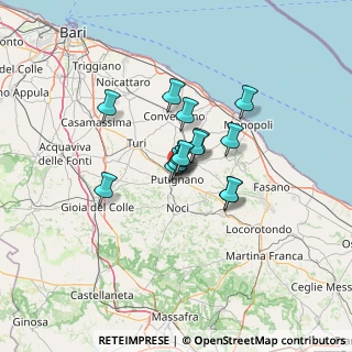 Mappa Via XXIV Maggio, 70017 Putignano BA, Italia (8.87714)