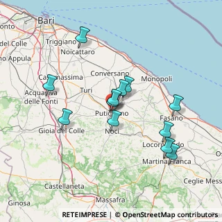 Mappa Via XXIV Maggio, 70017 Putignano BA, Italia (14.36167)