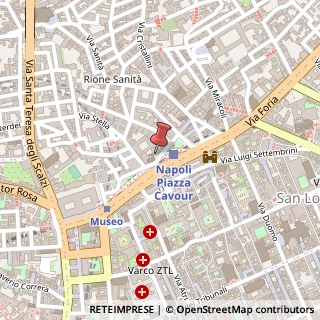 Mappa Piazza Cavour, 134, 80137 Napoli, Napoli (Campania)