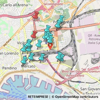 Mappa Via Taddeo da Sessa, 80143 Napoli NA, Italia (0.88)