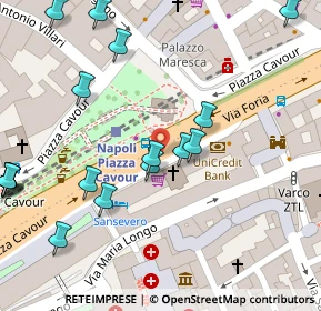 Mappa Piazza Camillo Benso di Cavour, 80100 Napoli NA, Italia (0.099)
