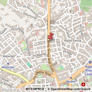 Mappa Via Santa Teresa degli Scalzi, 134, 80135 Napoli, Napoli (Campania)